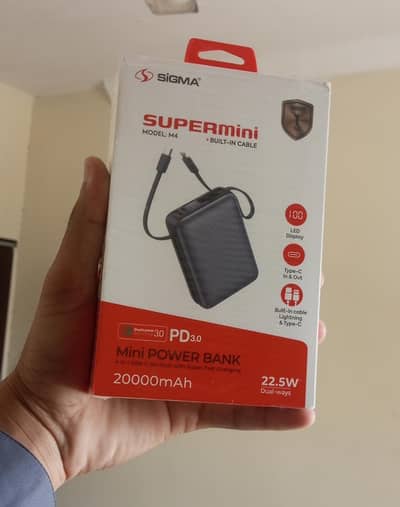 Sigma SuperMin-M5i 20000mAh Power Bank (22.5W Fast Charging)