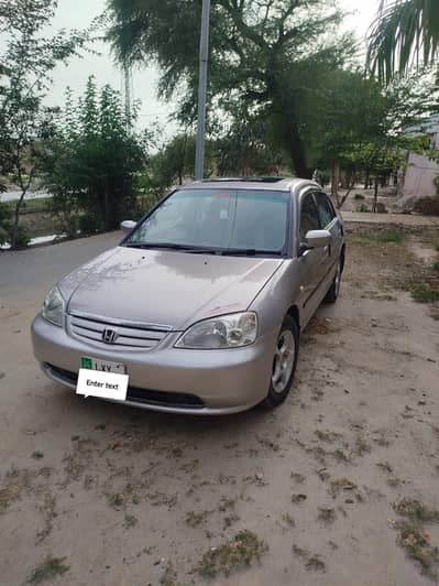 Honda civic vti 2001 with sunroof.