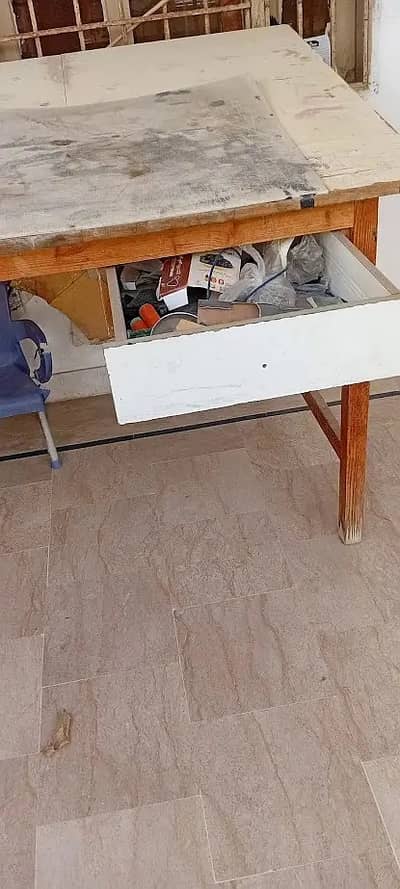 Wooden Table with 1 Drawer