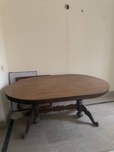 Full size wooden dining table