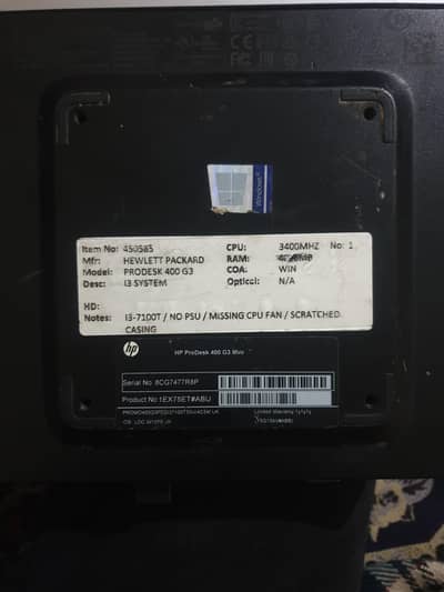 prodesk 400 g3
