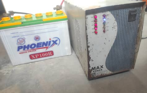Maxpower ups 500w with Phoenix 100 battery working condition