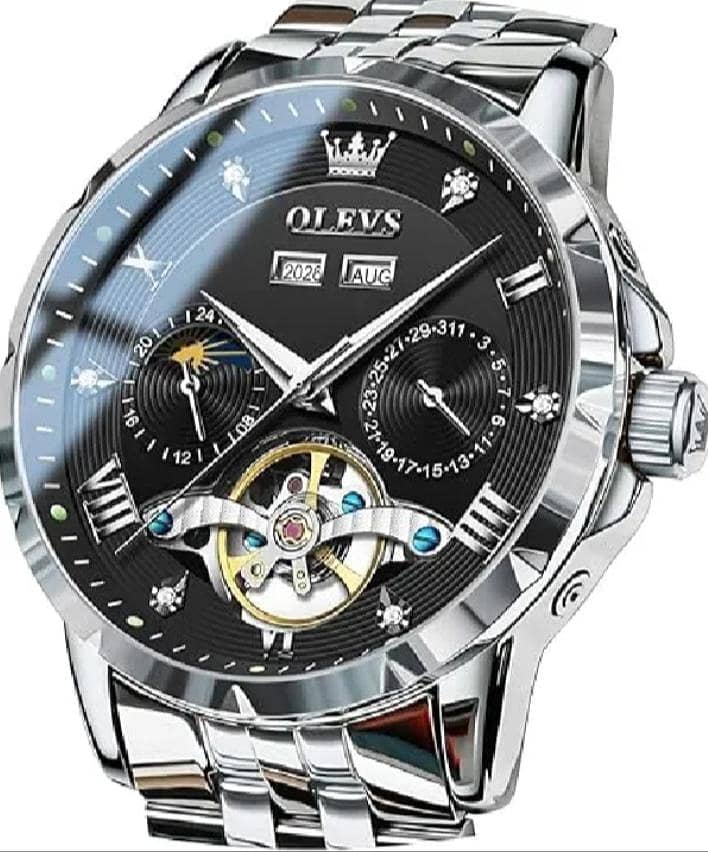 OLEVS Men Automatic Watch Skeleton 0