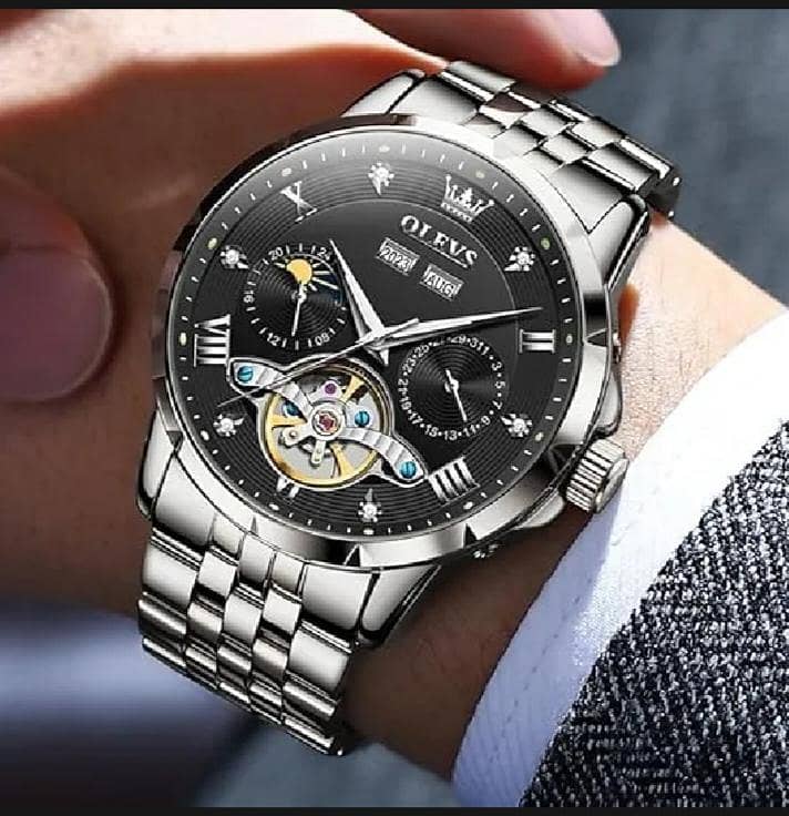 OLEVS Men Automatic Watch Skeleton 1