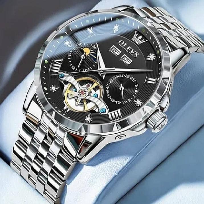 OLEVS Men Automatic Watch Skeleton 2