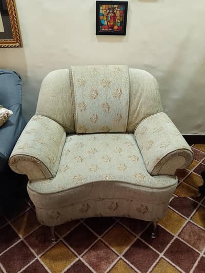 5 seater Sofa set steel base