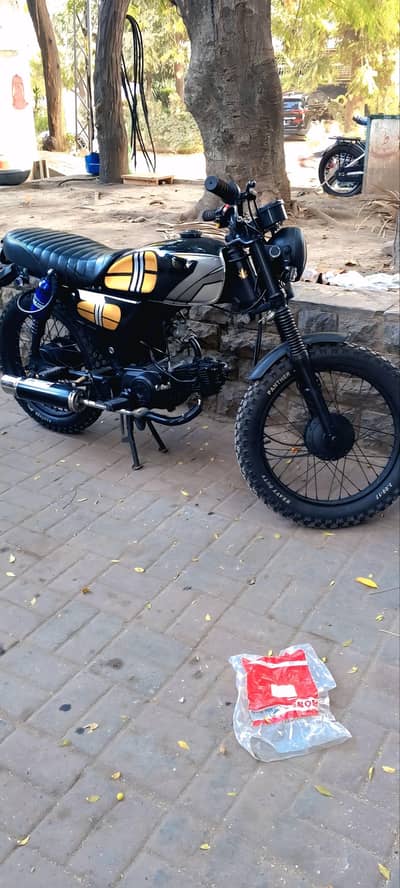 hero 70 modified cafe racer