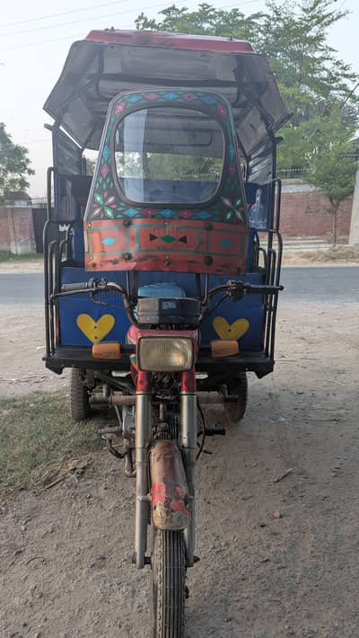 Riksha 100cc united 0 metter tyres engine copy letter all ok
