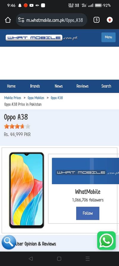 Oppo a38 6gp 128gp