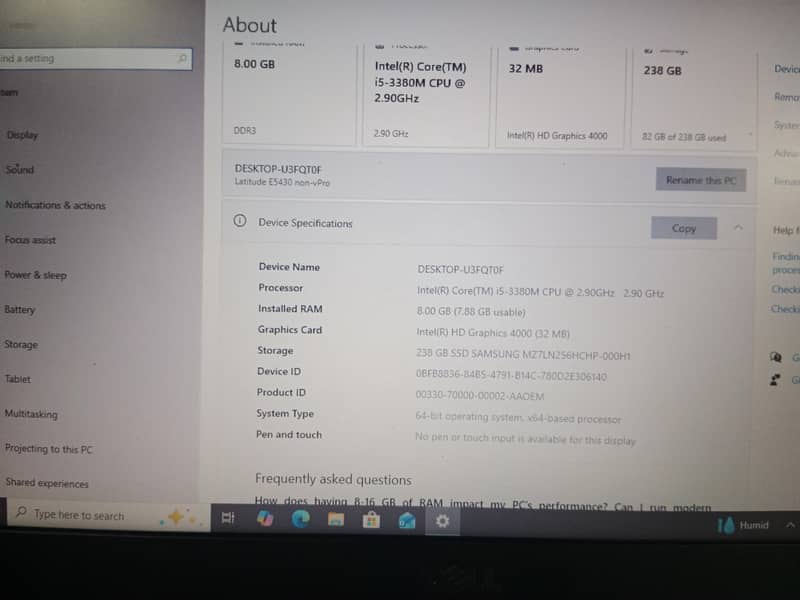 Dell latitude E5430 4