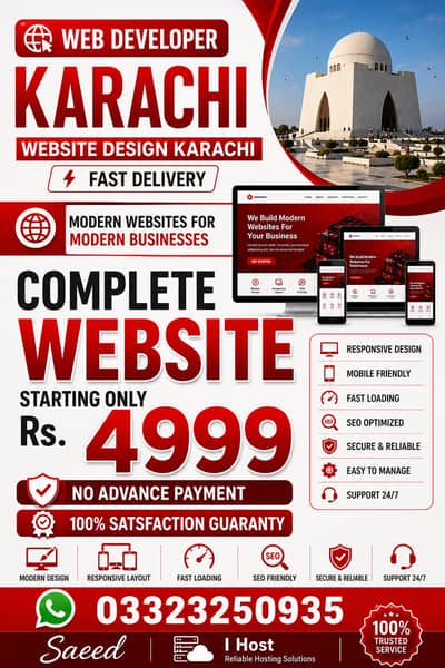 Need Web Developer Karachi | Website Design Karachi | Fast Delivery