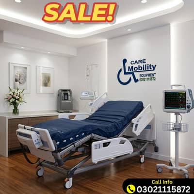 ICU Bed Hospital Bed Electric Bed for Sale (USA UK Imported)
