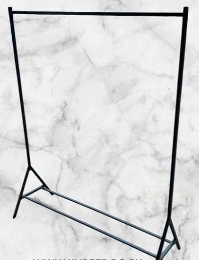 Clothing Rack with Bottom Shelf – Durable Metal Coat & Garment Organizer