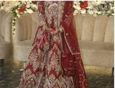 Beautiful Red Bridal Dress for Sale  Dress bilkul fresh aur neat cl