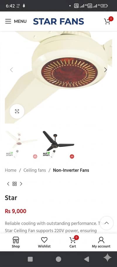 Star Fan 220v