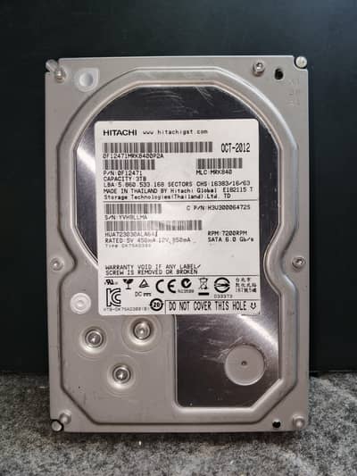 Hitachi Desktop Pc 3 TB Hard