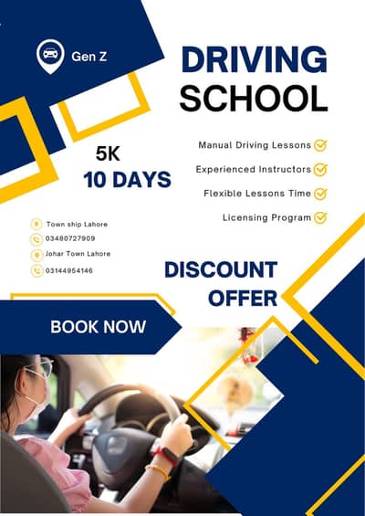 Genz Driving school Lahore