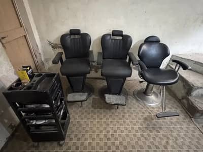 Cutting chairs hair salon polar use chairs 3 pice