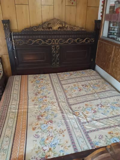 bed and two side table