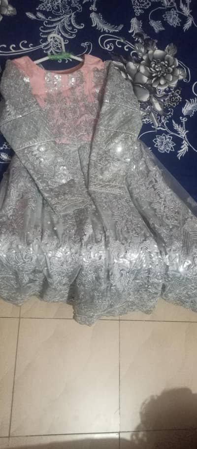 3 piece embroidery frock