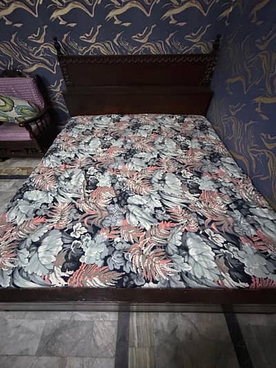 Double Bed with Storage & Mattress – Excellent Condition