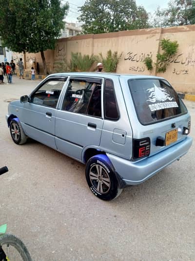 Suzuki mehran 2005 with LPG petrol tubeless tyres allowirims engine ok