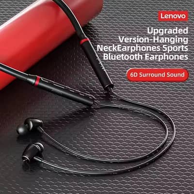 Lenovo HE05X Neckband Bluetooth Headphones 