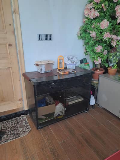 Console + TV Trolley + 5 Seater Sofa - House Hold Items