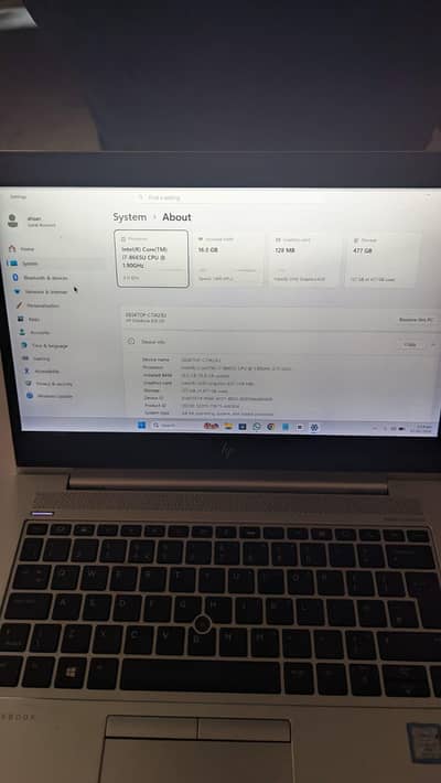 HP LAPTOP ELITEBOOK 16GB/512GB