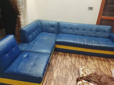 7 seater L shape leather sofa for sale