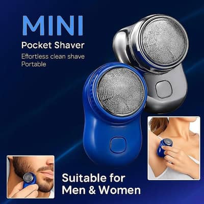 Portable Mini Electric Shaver - Rechargeable & Travel Friendly
