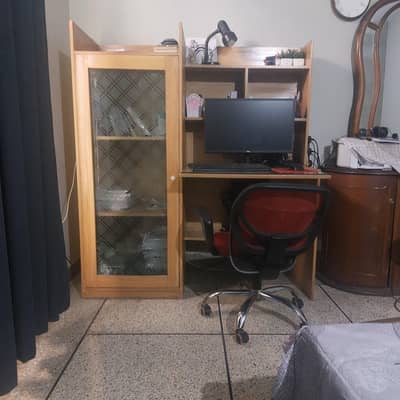 Study Table with Cabinet