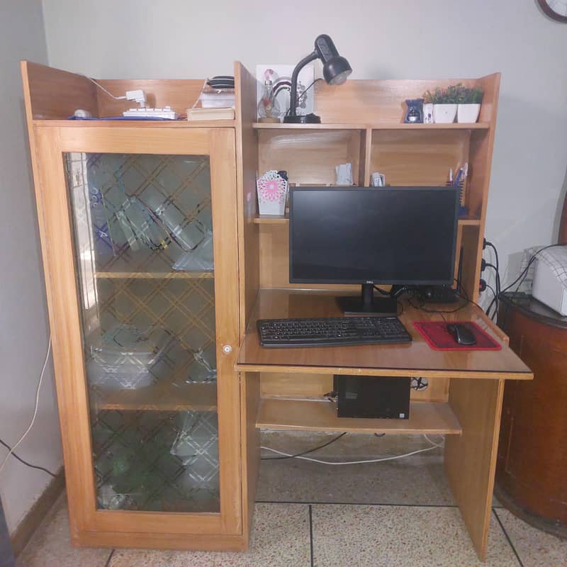 Study Table with Cabinet 2