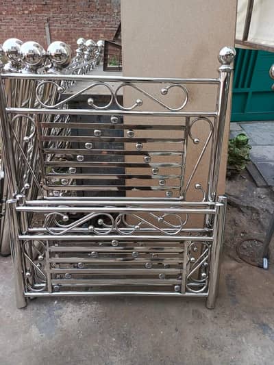 Stainless steel Bed|Steel single bed|Kids bed|sofa set|03092056793