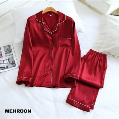 Silk Night Dress -Dress High Quality