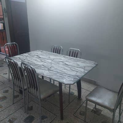 Glass Top Dinning Table
