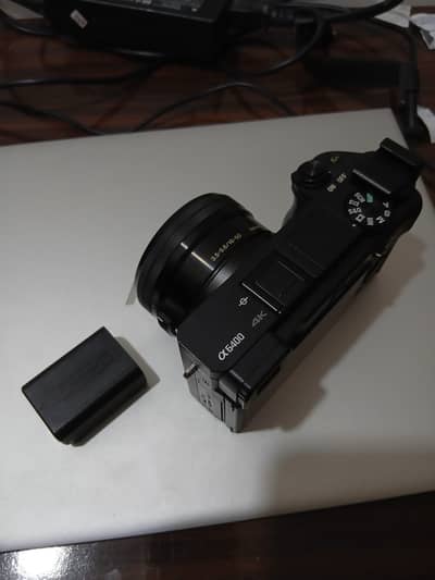 Sony a6400 with kit lens box and accessories