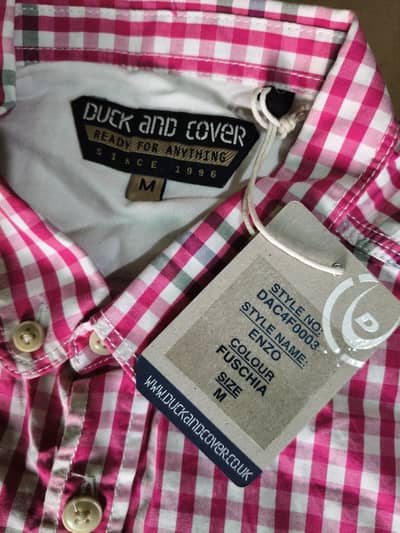 Duck and Cover Original UK Brand New Casual Check Shirt for Sale