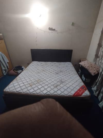 wooden bed