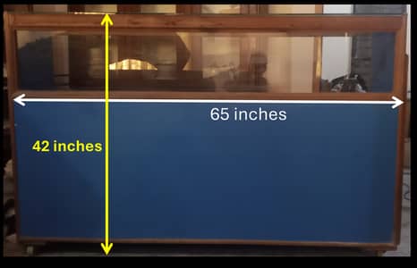 Wooden Counter with Glass Display – Good Condition – Lahore