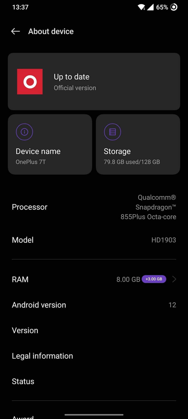 one plus 7T 2