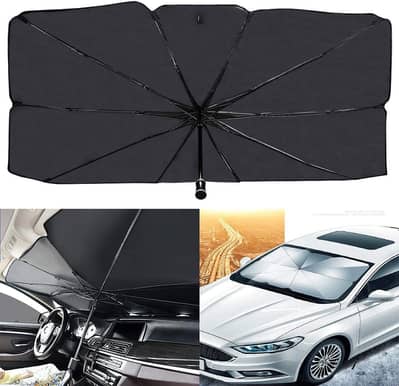 Foldable Car Windshield Sun Shade Umbrella – UV Protection