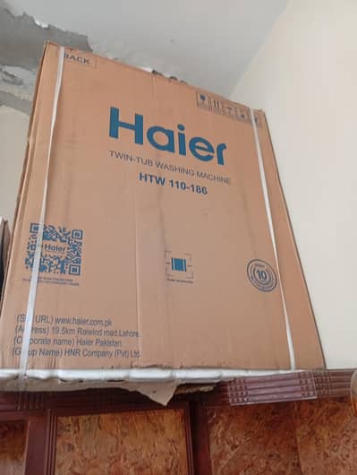 brand new pin packed haier washing machine HTW 110 186