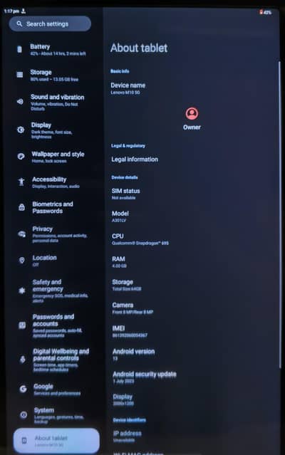 Lenovo M10 5G