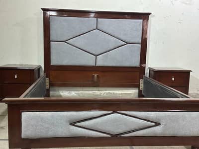 New pure woden shisham bed set