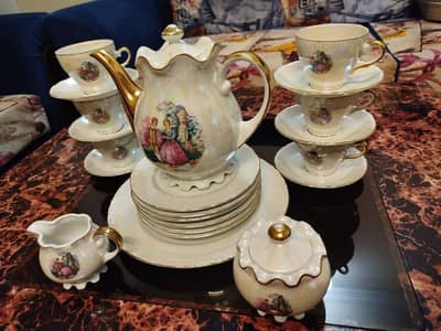 Japan's Musical Tea set Antique unused