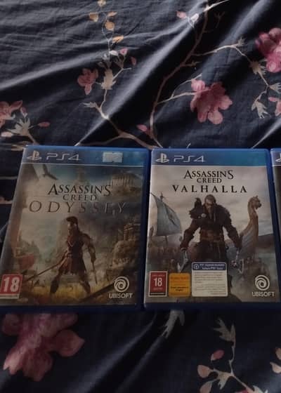 ps4/ps5 game assasin creed Valhalla and odyssey
