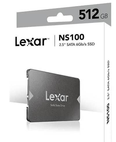 Lexar NS100 512GB SSD 2.5” SATA III, Internal Solid State Drive