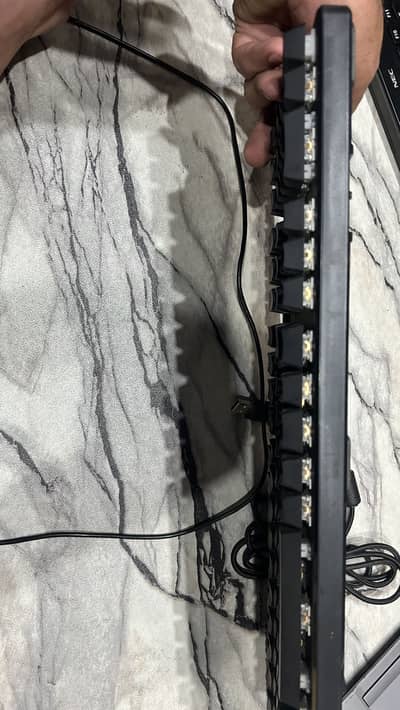 Graxia branded mechanical keyboard with rgb light