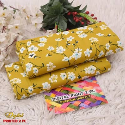 printed cotton lawn 2 pcs